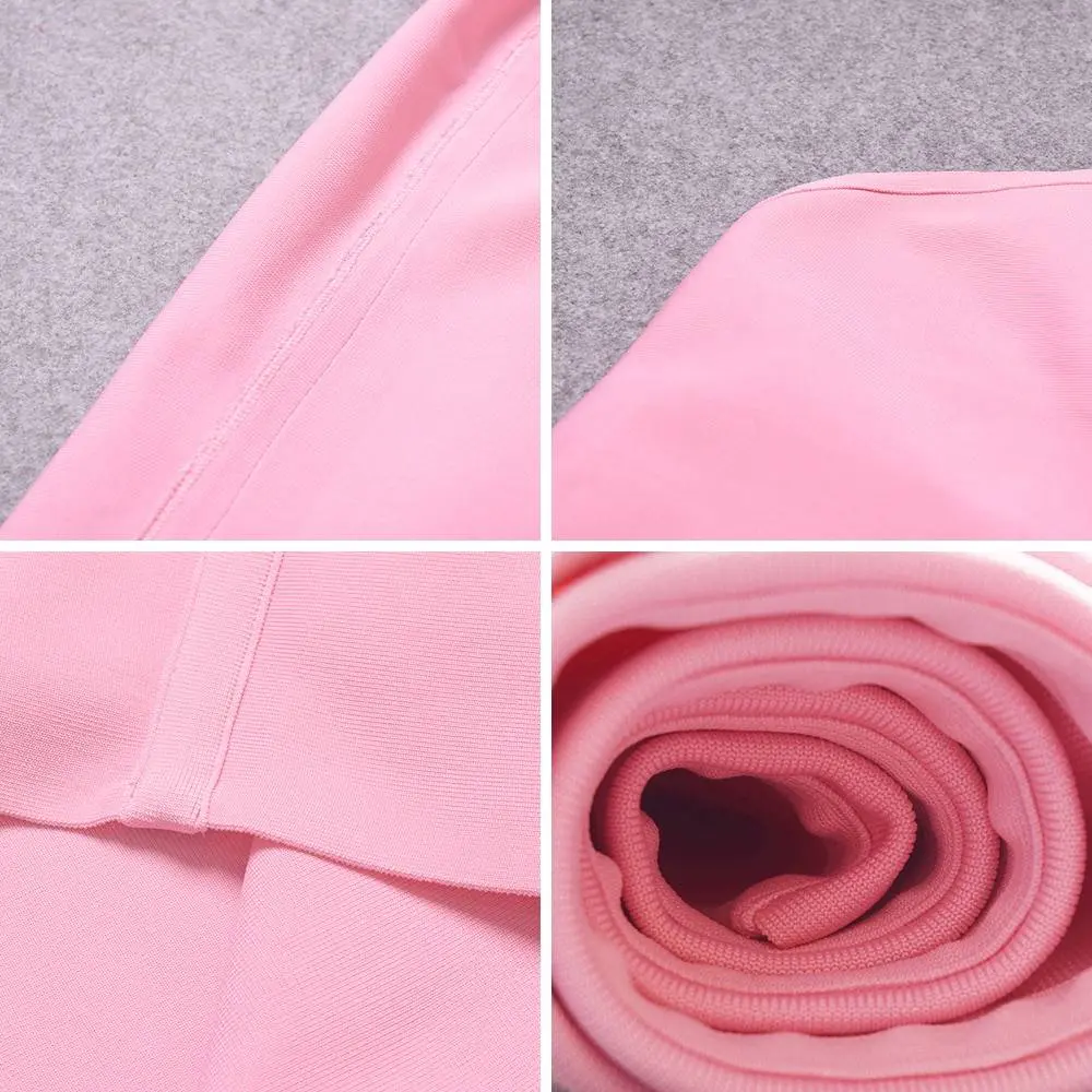 Hot Pink One Shoulder Backless Elastic Elegant Bandage Dress in Dresses
