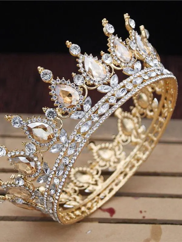 Vintage Tiara Crown Diadem Wedding Hair Jewelry in Wedding Accessories
