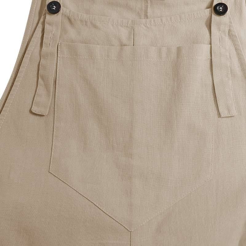 Vintage sleeveless straps wide leg trousers romper long jumpsuit