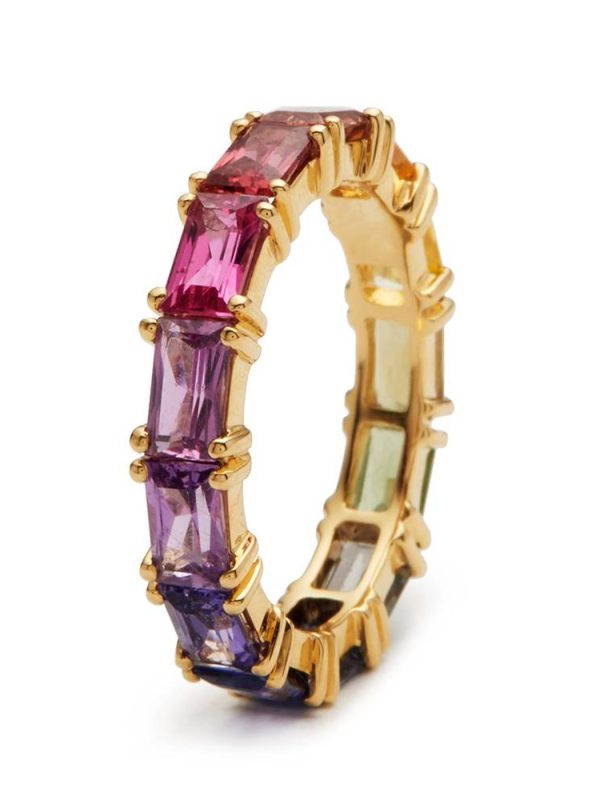 5 Colors Shiny Cubic Zircon Women Ring in Rings