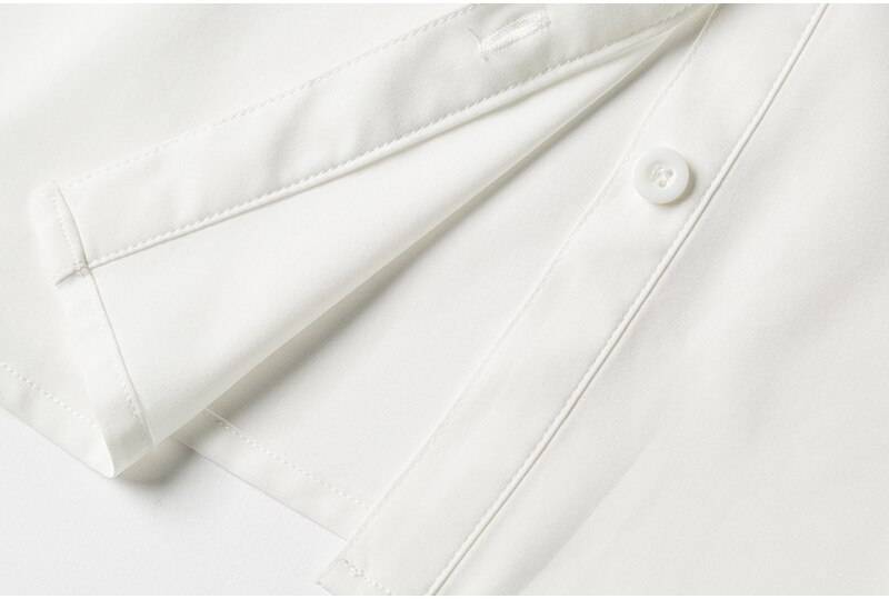 White Ruffle Bow Neck Long Sleeve Chiffon Office Blouse Shirt in Blouses & Shirts