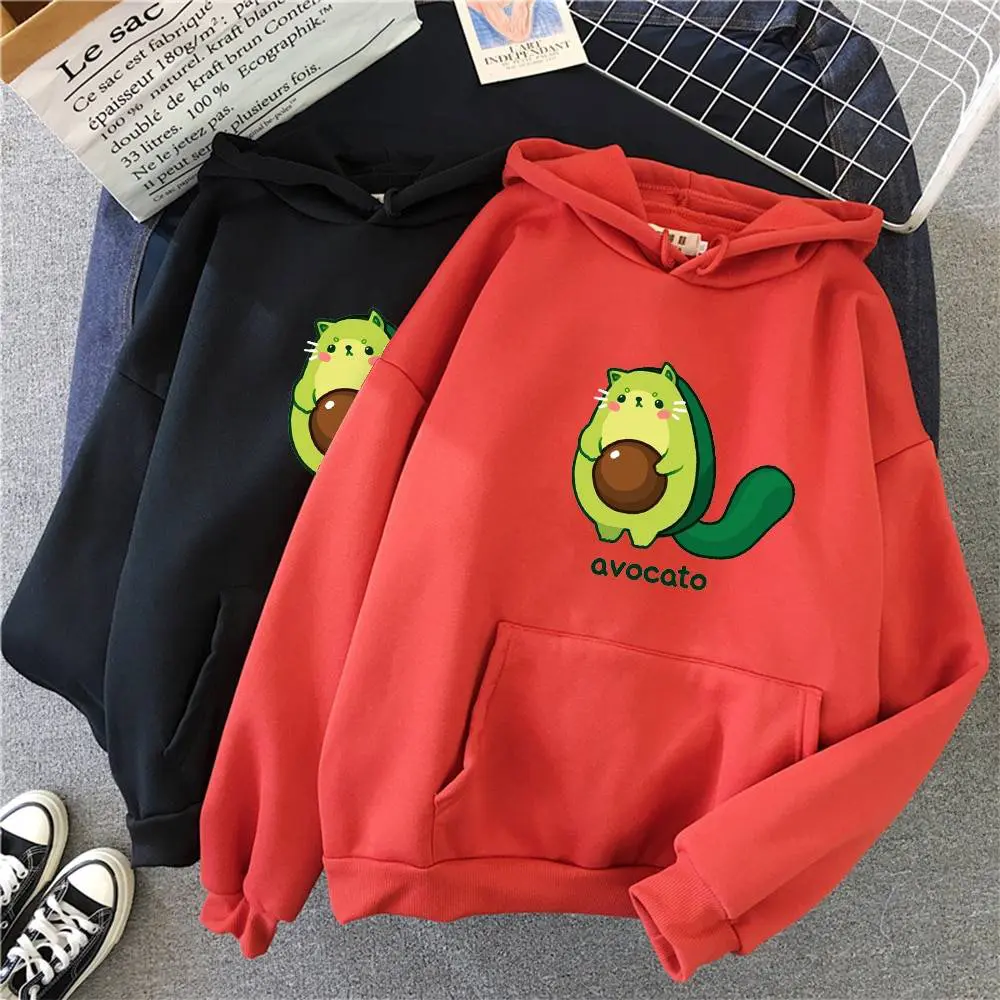 Avocado Print Oversize Hoodie Sweatshirt in Hoodies & Sweatshirts
