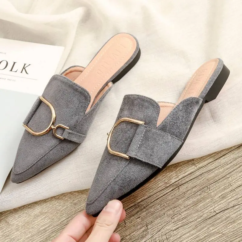 Spring designer woman mules platform slippers