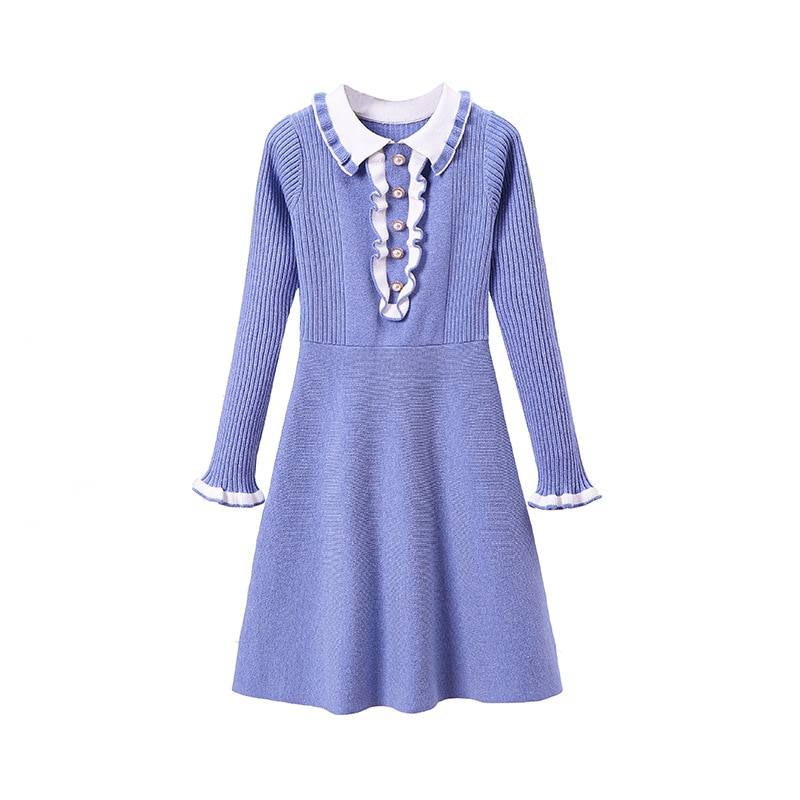 Vintage Knitted Sweater A-Line Dress | Uniqistic.com