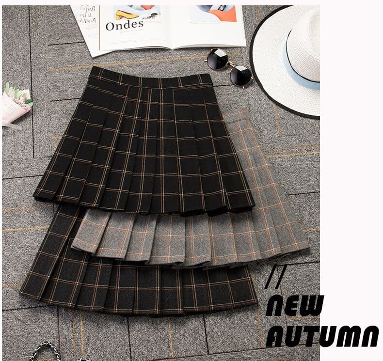 High Waist Folded A-line Tennis Skirt in Skirts