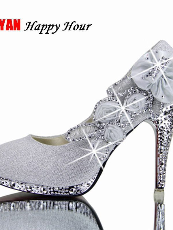 Colorful thin heel pumps wedding shoes