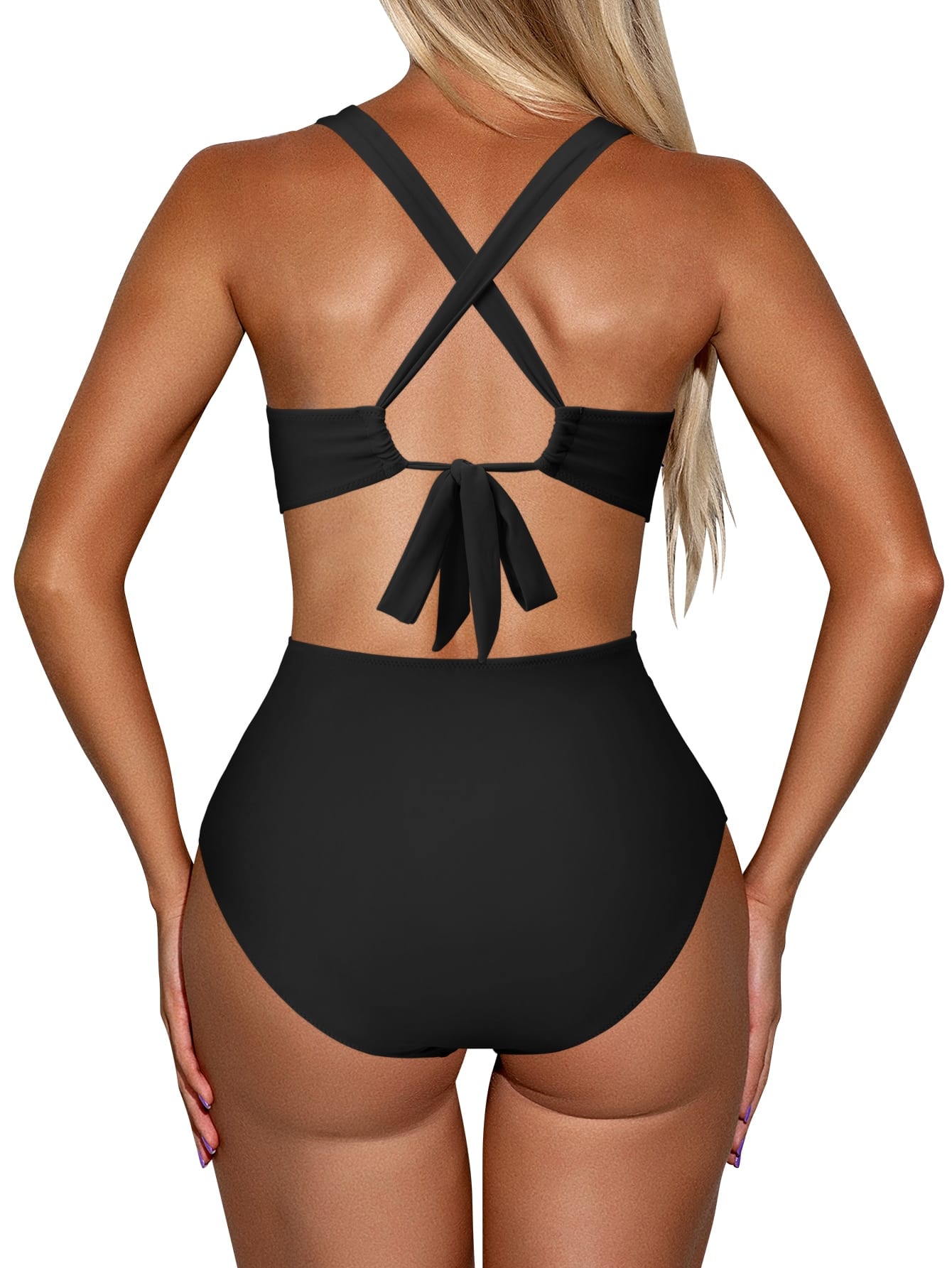 Halter Hollow Out One Piece Swimsuit in One Piece Swimsuit