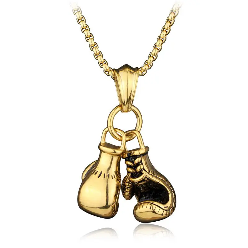 Mini Boxing Glove Necklace For Men in Necklaces