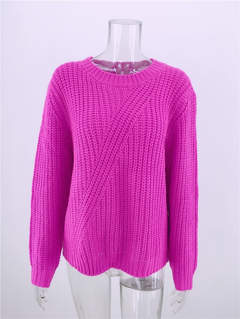 Solid Slim Basic Jumper - Sweaters - Uniqistic.com