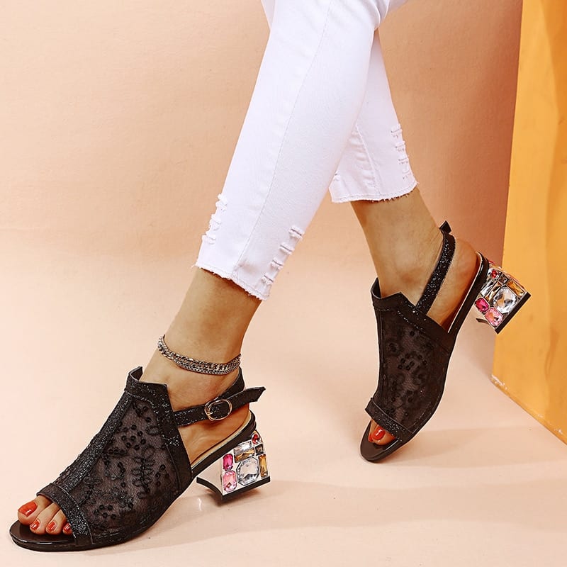 Rhinestone Summer Style Sandals in Women's Sandals