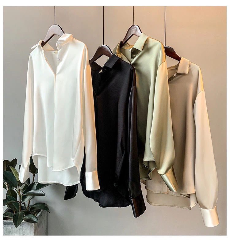 Vintage Longsleeve Silk Shirt - Blouses & Shirts - Uniqistic.com