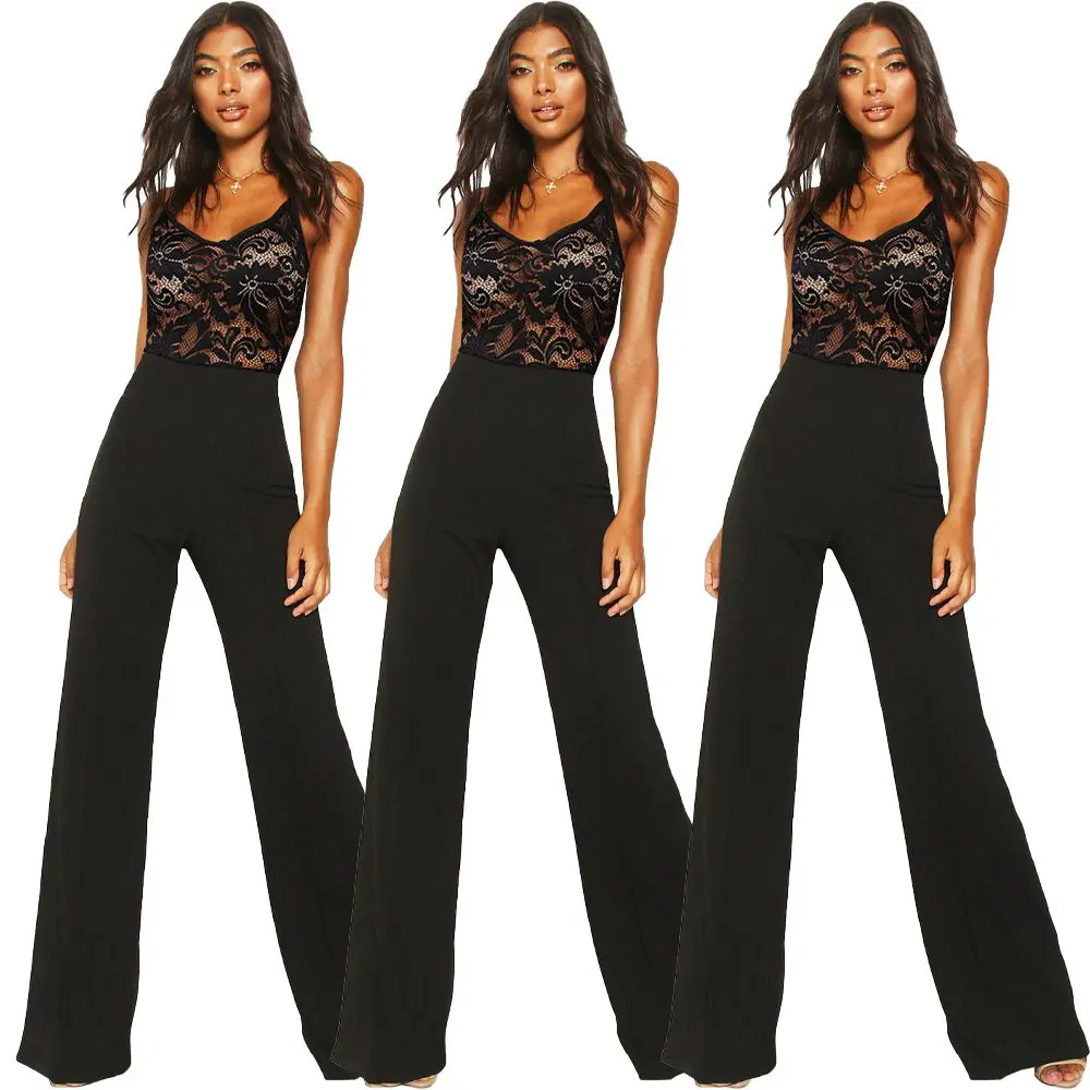 Sexy Lace See-through Suspender Jumpsuit - Jumpsuits & Rompers - Uniqistic.com