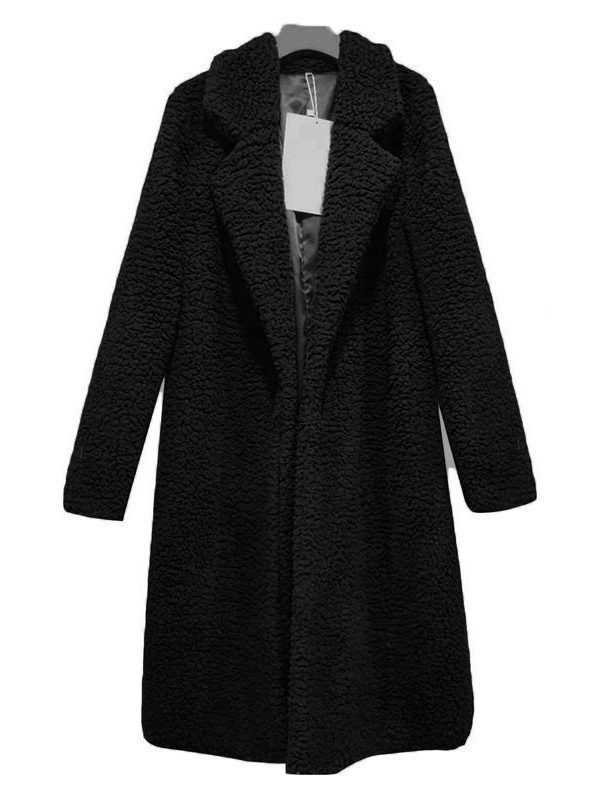 Long Plush Casual Coat - Coats & Jackets - Uniqistic.com