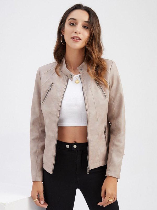 Short Leather Jacket - Coats & Jackets - Uniqistic.com
