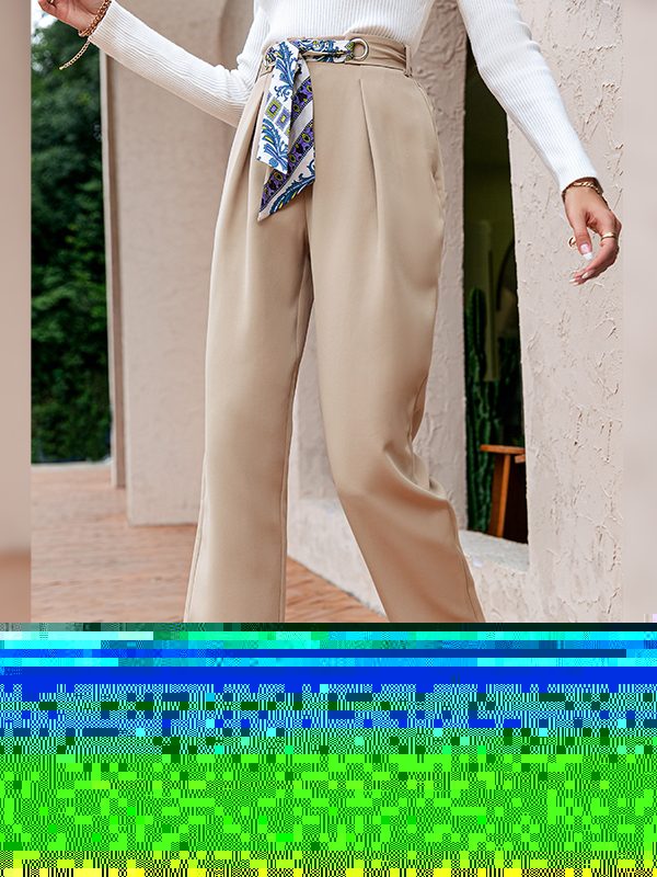 Casual High Waist Straight Trousers - Pants - Uniqistic.com