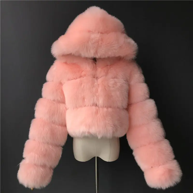 Imitation fur coat
