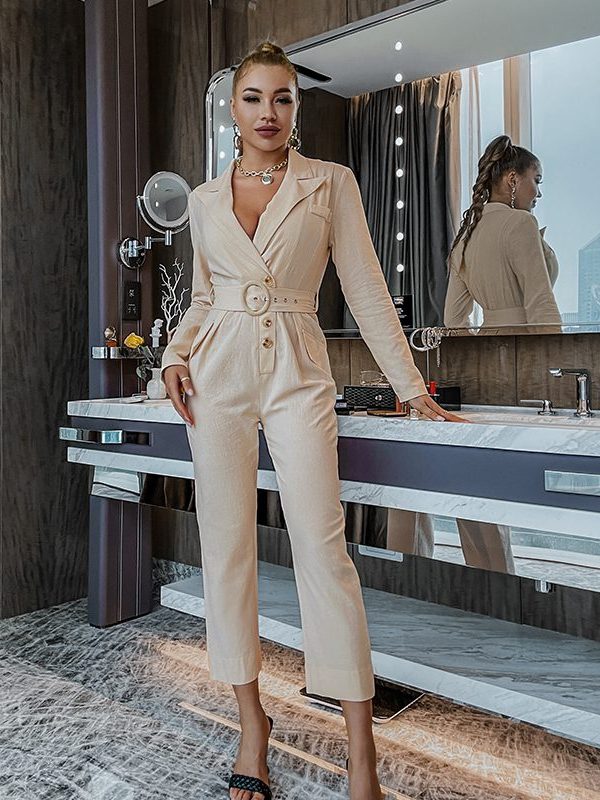 Women casual woven one-piece trousers - Jumpsuits & Rompers - Uniqistic.com