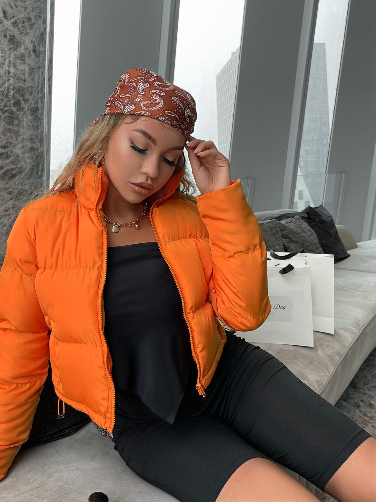 Casual Orange Women Winter Parka - Coats & Jackets - Uniqistic.com