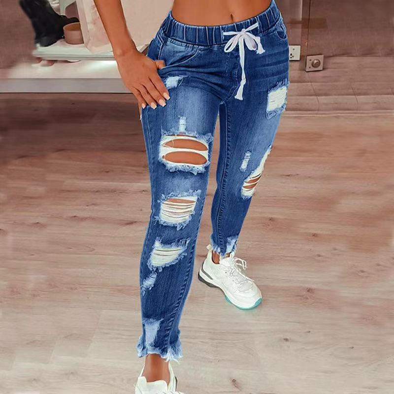 Slim Fit Slimming Holes Women Jeans - Pants - Uniqistic.com