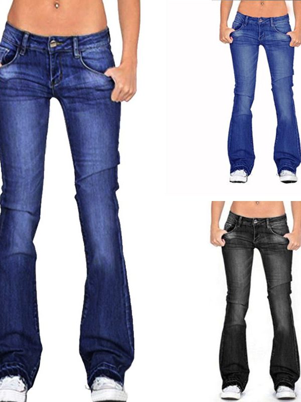 Low Waist Skinny Women Flared Jeans - Pants - Uniqistic.com