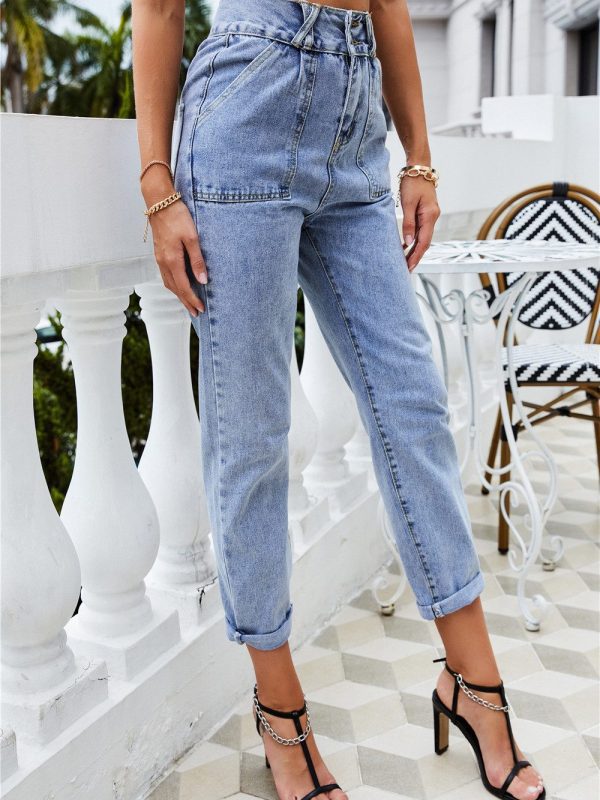 High Waist Slim  Style Jeans - Pants - Uniqistic.com