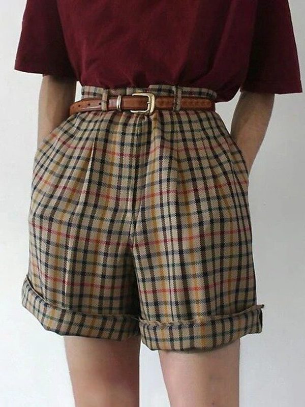 Summer Plaid Casual Shorts - Shorts - Uniqistic.com
