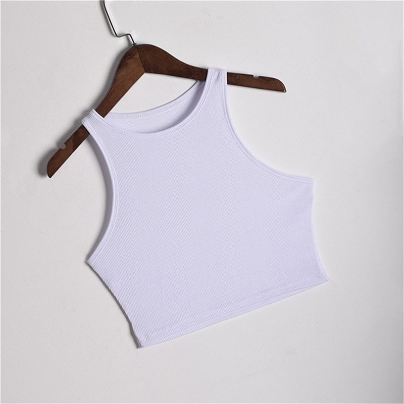 Slim Render Short Top Sexy Sleeveless Tank Top in T-shirts & Tops