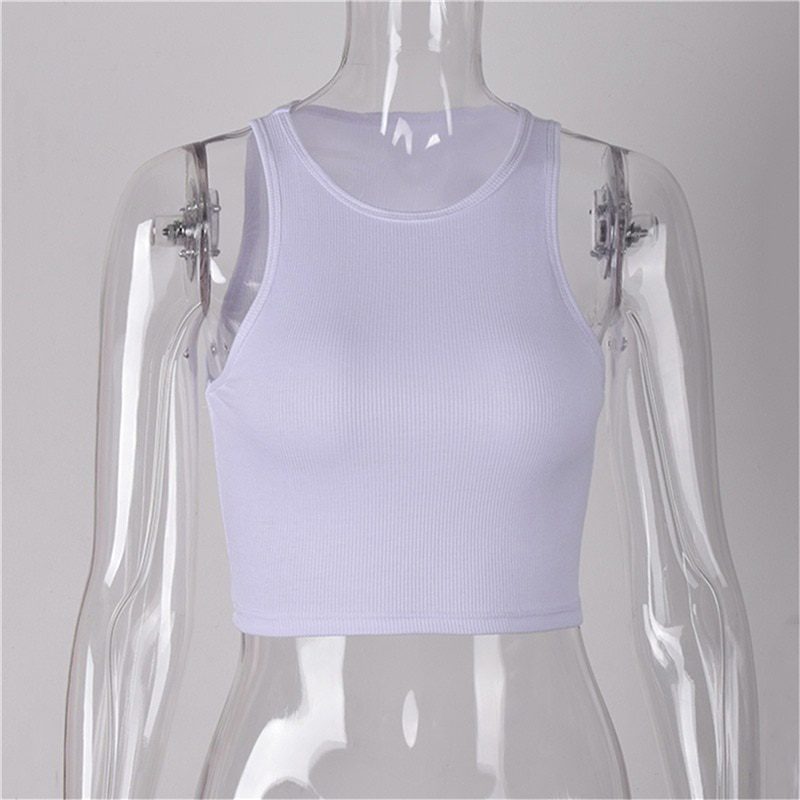 Slim Render Short Top Sexy Sleeveless Tank Top in T-shirts & Tops