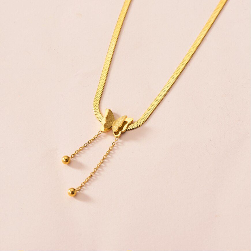 Butterfly Choker Chain Necklace - Necklaces - Uniqistic.com