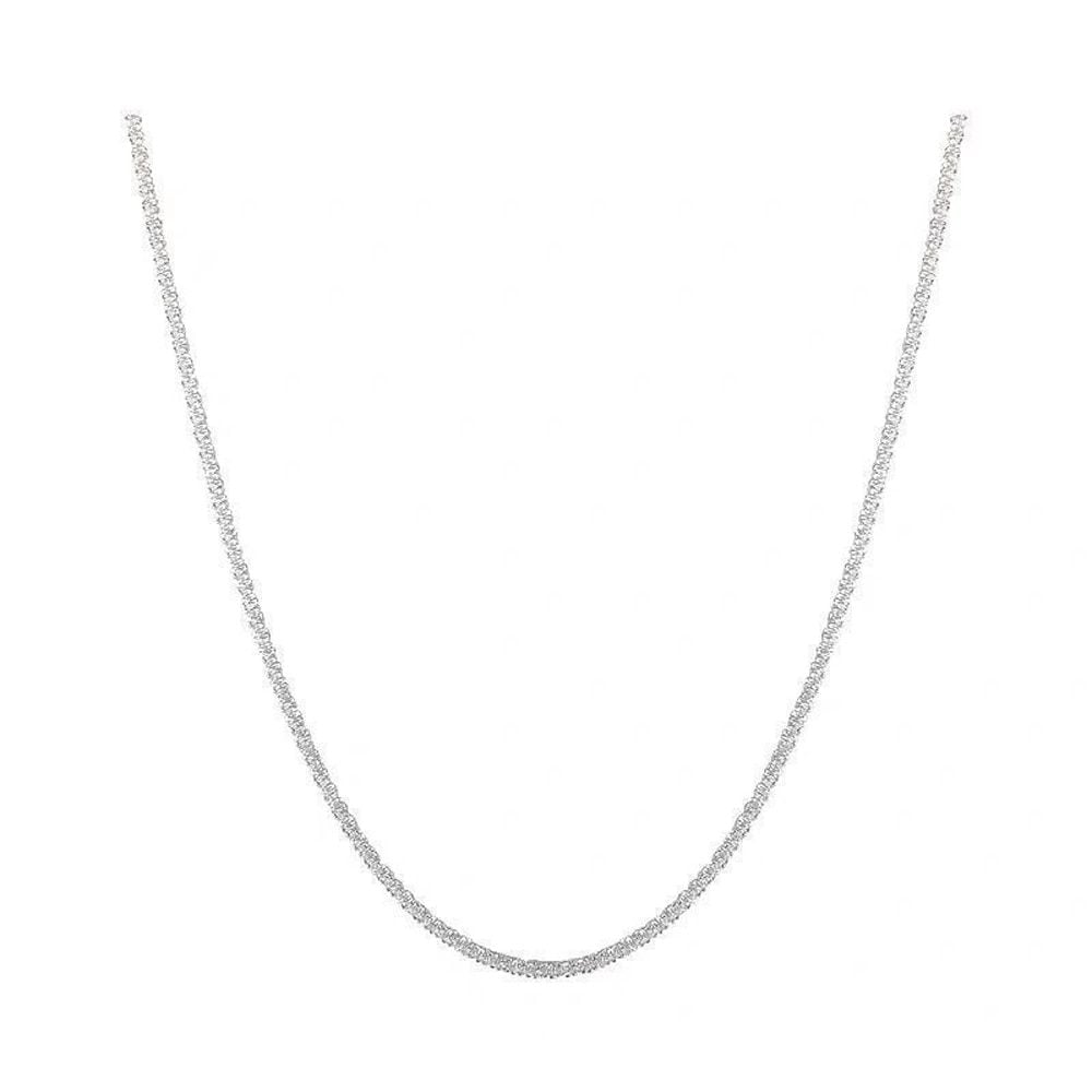 Silver Sparkling Chain Choker Necklace - Necklaces - Uniqistic.com