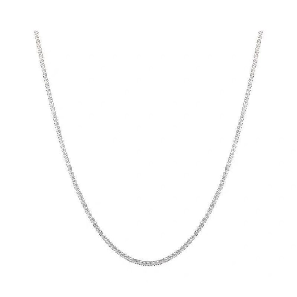 Silver Sparkling Chain Choker Necklace - Necklaces - Uniqistic.com