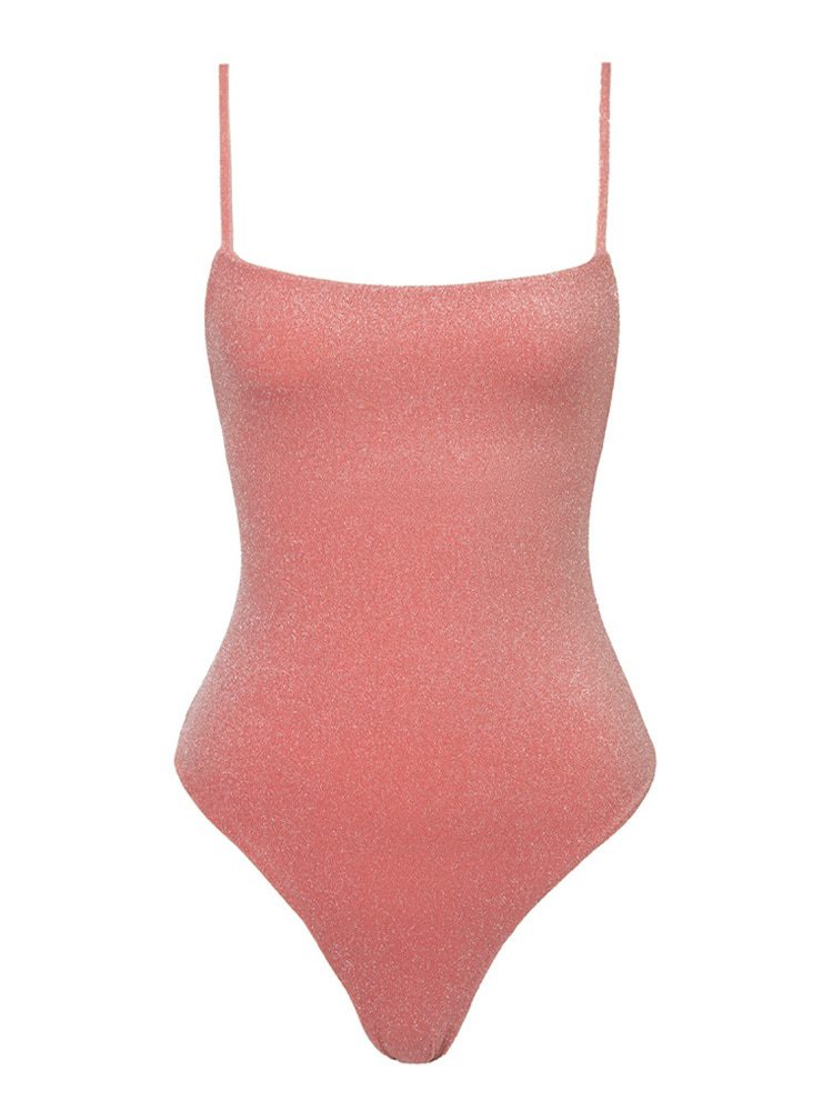 Push Up Pleated Bandage One-Piece Swimsuit in One Piece Swimsuit