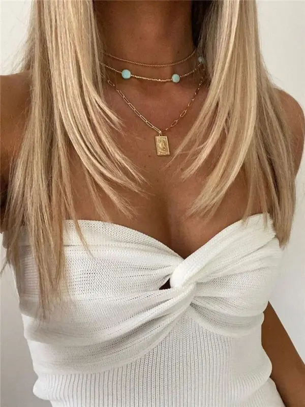 White Strapless Backless Off Shoulder Knit Tube Crop Top in T-shirts & Tops