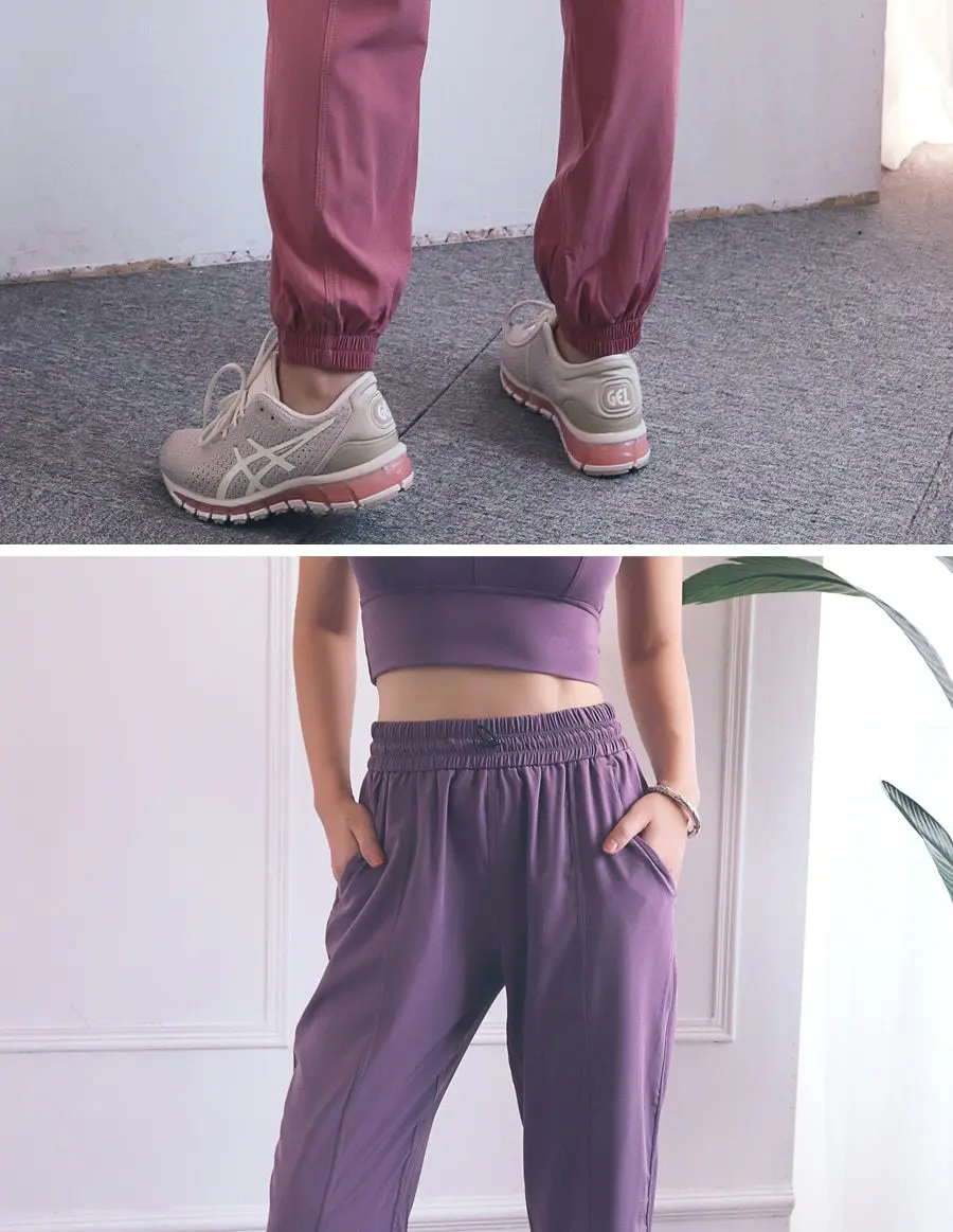 High Waist Drawstring Running Jogging Workout Yoga Pants - Pants - Uniqistic.com
