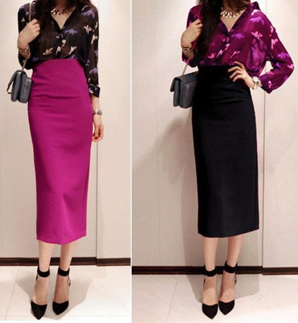 Elegant Stretch Casual Skirt in Skirts