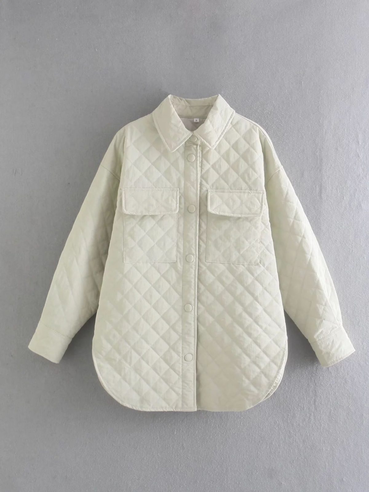 Long Sleeve Khaki Thin Parka Oversize Shirt Coat - Coats & Jackets - Uniqistic.com
