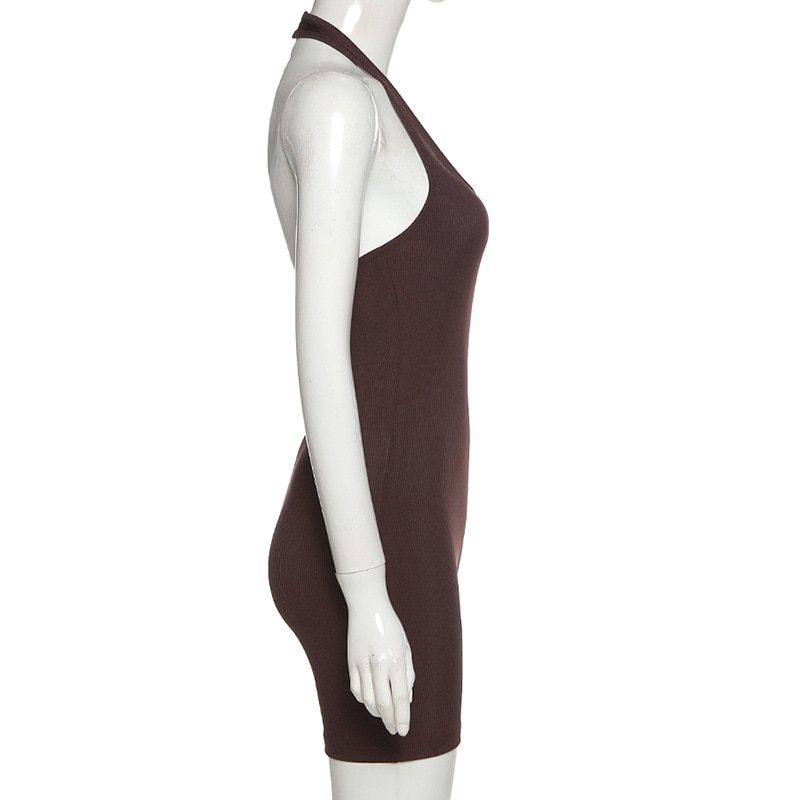 Sleeveless Rib Knitted Bodycon Fitness Outfit Jumpsuit - Jumpsuits & Rompers - Uniqistic.com