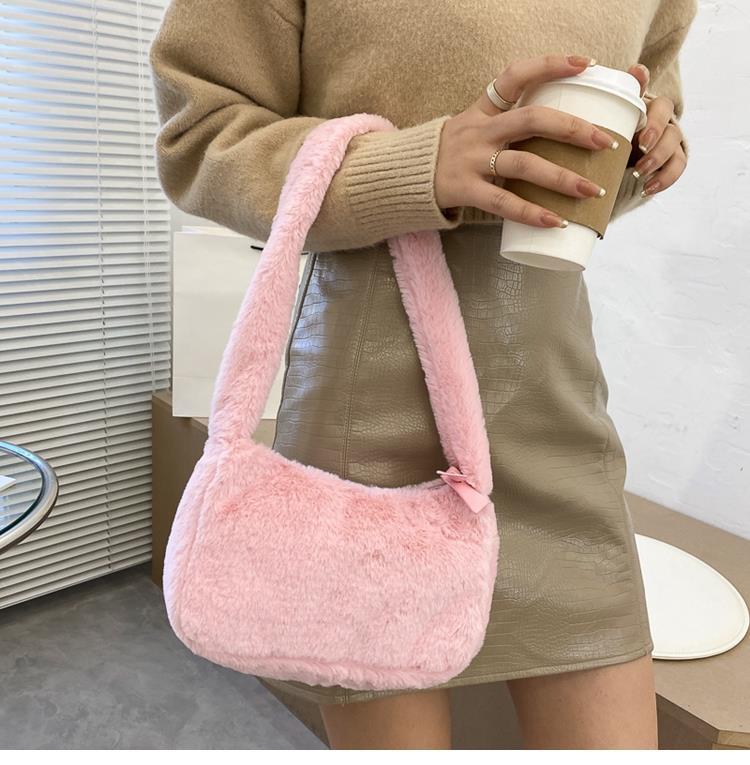 Soft Plush Shoulder Bag in Creative Bags
