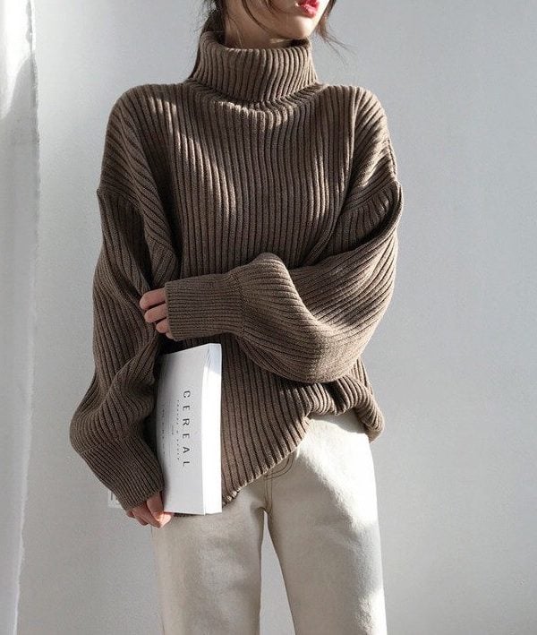 Relaxed And Versatile Languid Long Sleeve Sweater - Sweaters - Uniqistic.com