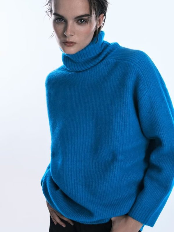 Turtleneck Pullover Sweater - Sweaters - Uniqistic.com