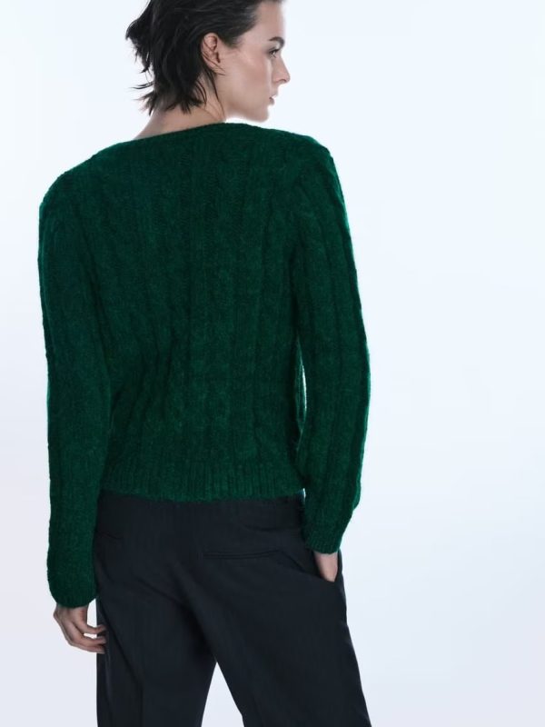 Artificial Jewelry Button Knitted Sweater - Sweaters - Uniqistic.com