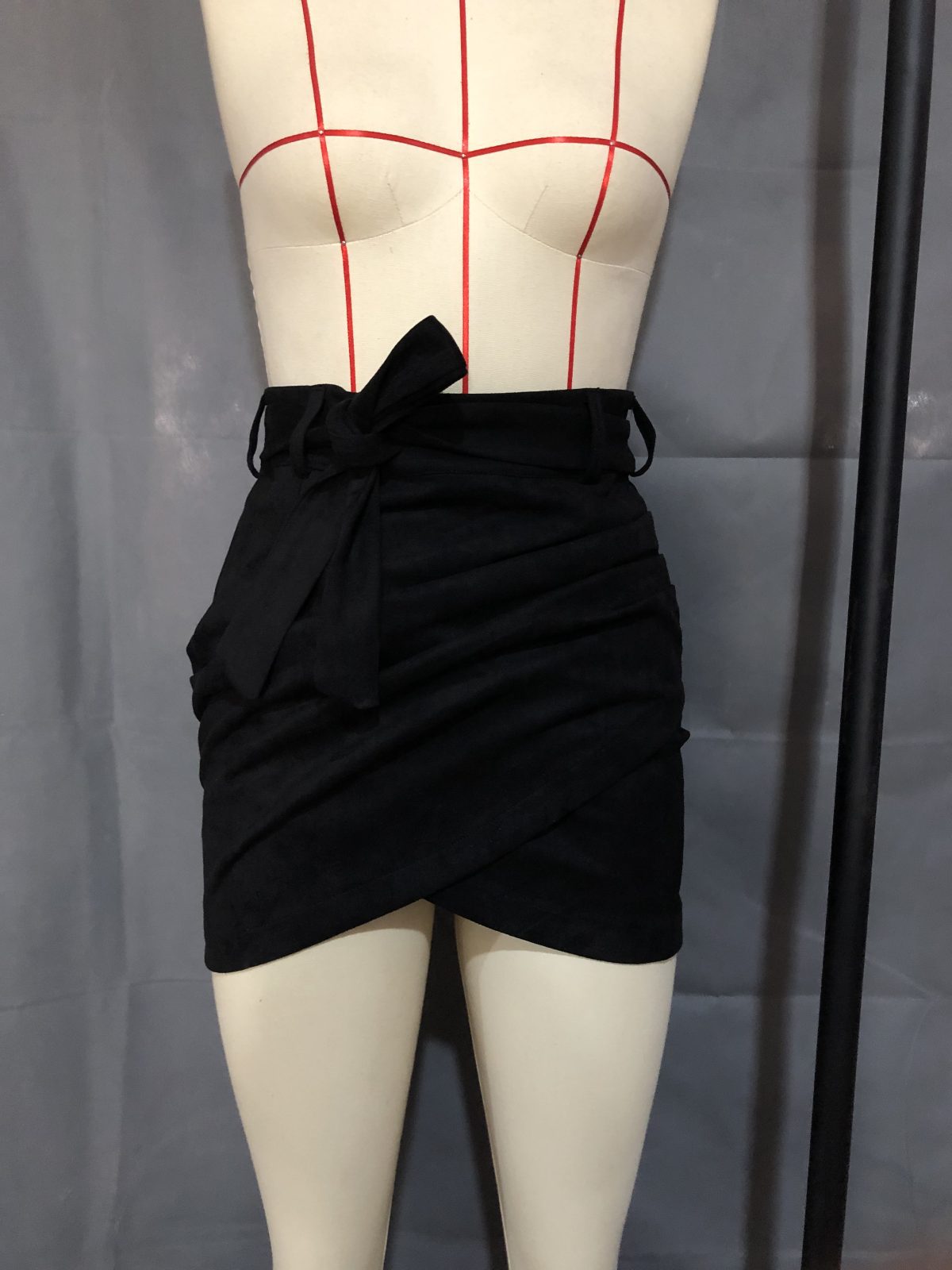 Leather Lace-up Hip Irregular Asymmetric Skirt - Skirts - Uniqistic.com