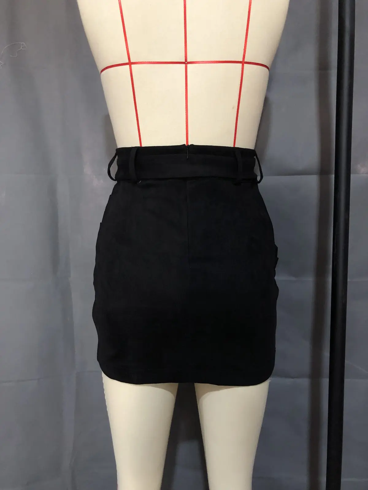 Leather Lace-up Hip Irregular Asymmetric Skirt - Skirts - Uniqistic.com