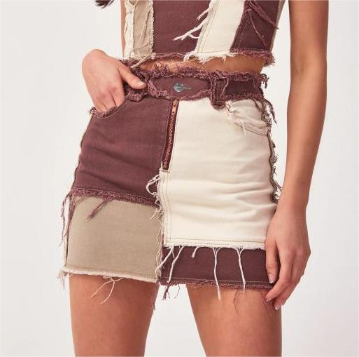 Skinny Hip Raise Denim Skirt - Skirts - Uniqistic.com