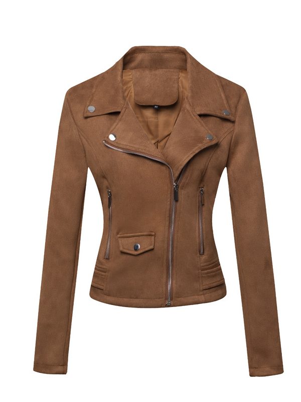 Motorcycle Suede Leather Jacket - Coats & Jackets - Uniqistic.com