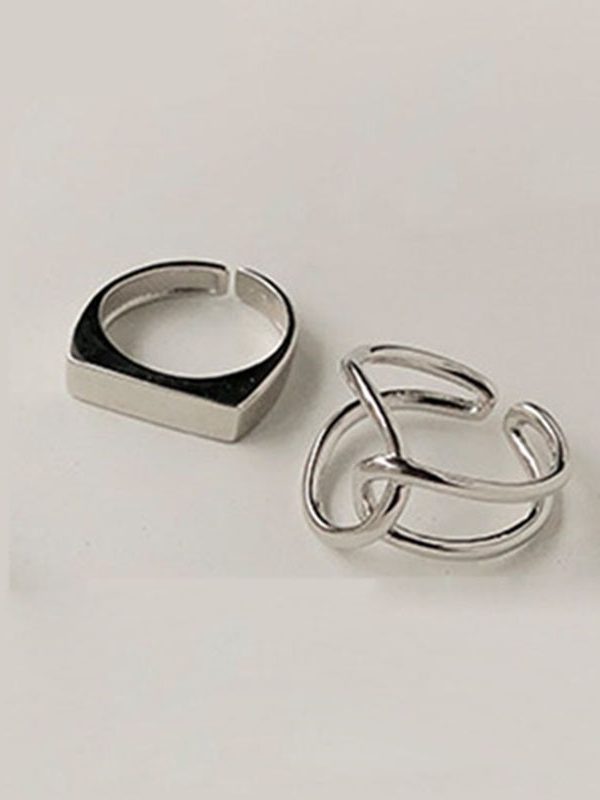 Minimalist Silver Finger Ring in Rings