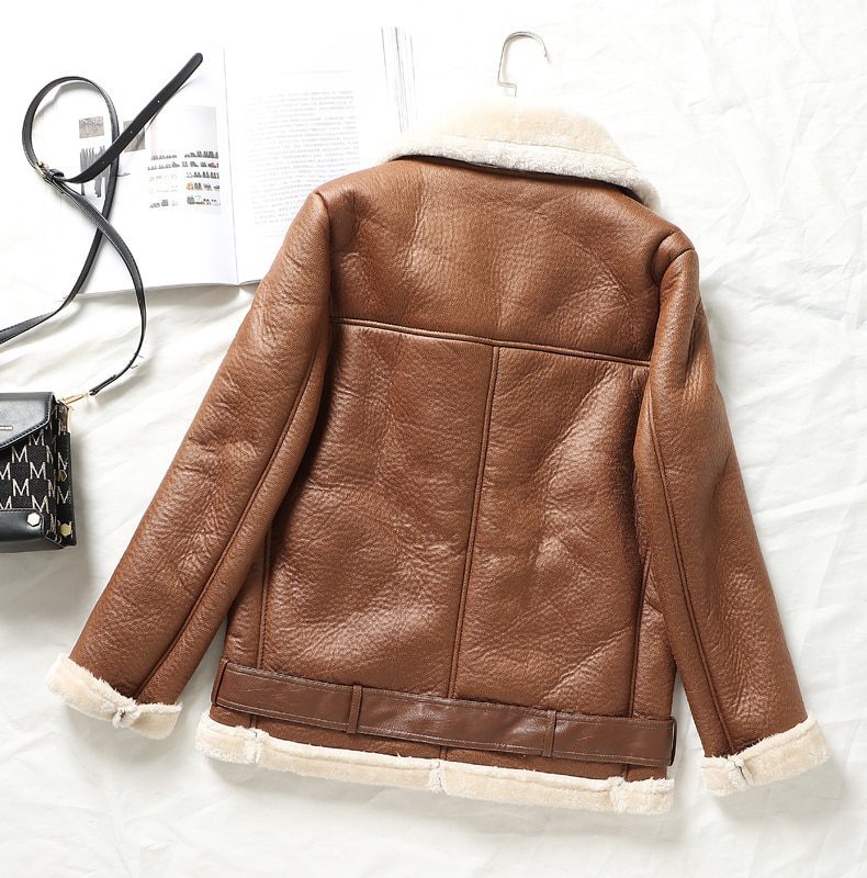 Winter Thick Warm Leather Jacket in Coats & Jackets