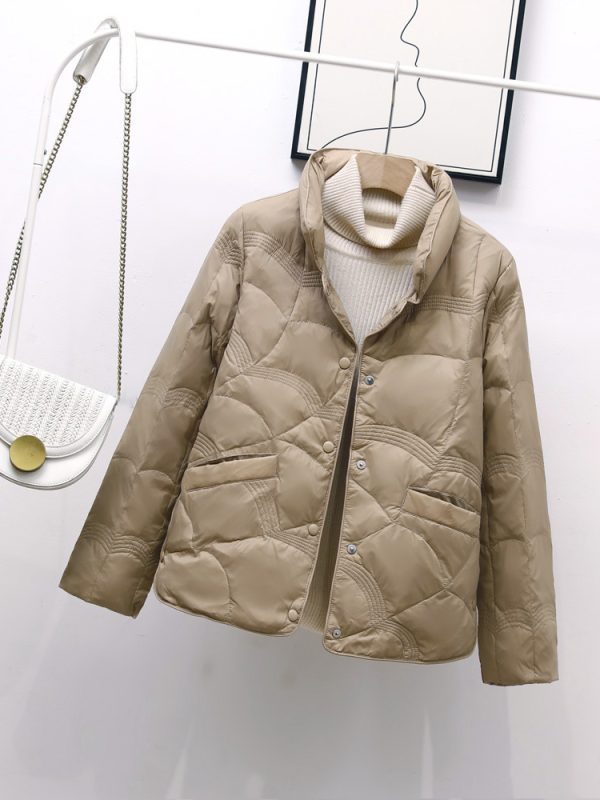 Single Breasted Stand Up Collar Side Slit Coat Jacket - Coats & Jackets - Uniqistic.com