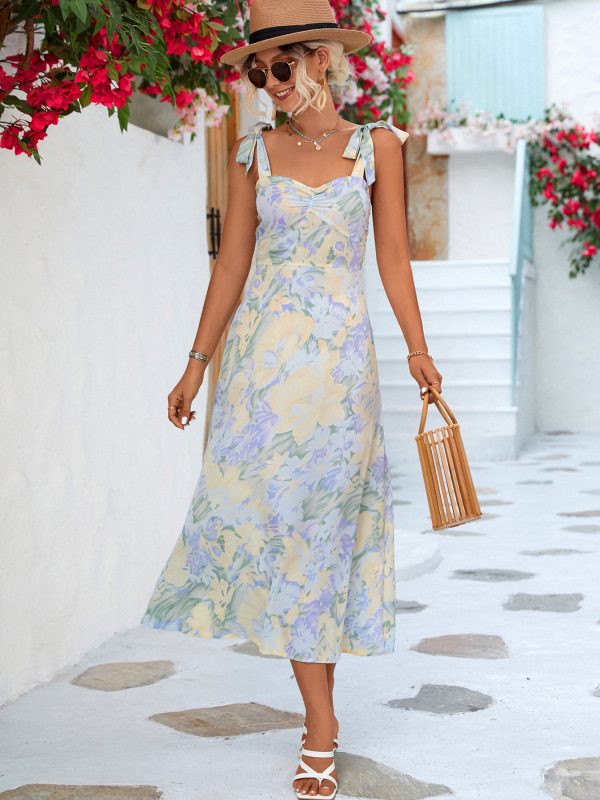 Summer Strap Printing Tube Top Dress - Dresses - Uniqistic.com