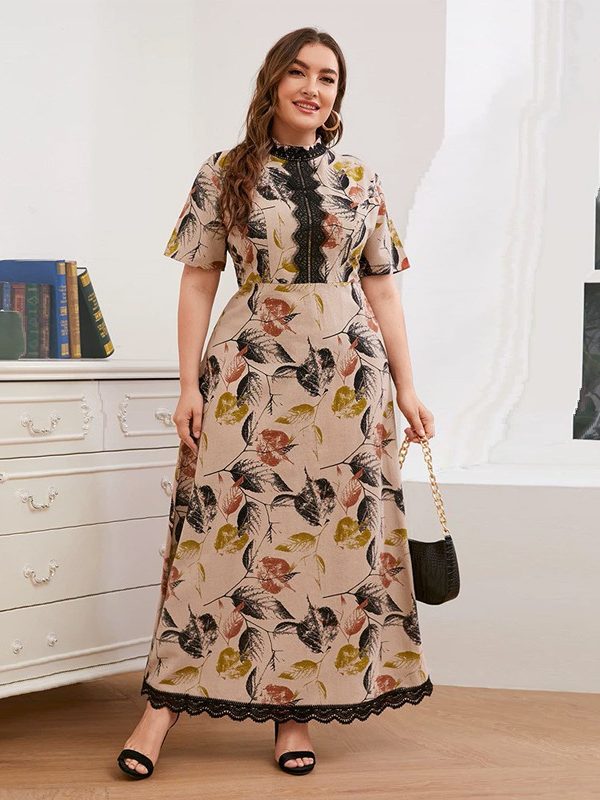 Elegant Patterned Dress - Dresses - Uniqistic.com